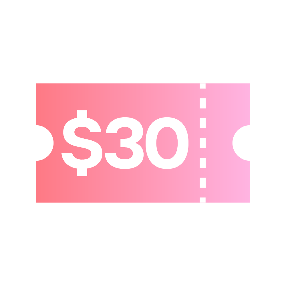 HK$30優惠實體券